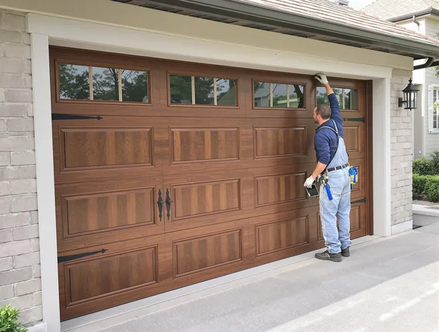 Custom garage door showcase by Parma Heights Garage Door Repair in Parma Heights