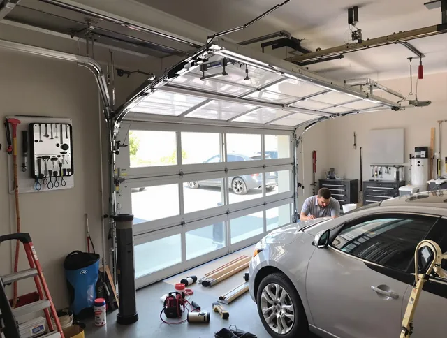 Garage door noise reduction service by Parma Heights Garage Door Repair in Parma Heights