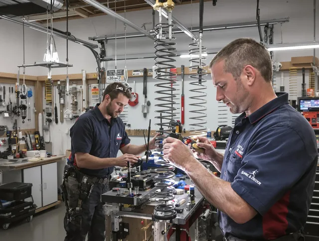 Garage door spring repair service by Parma Heights Garage Door Repair in Parma Heights